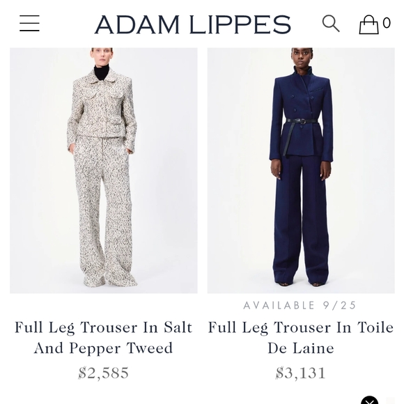 NWT Adam Lippes Wool Pants Black - Picture 16 of 16